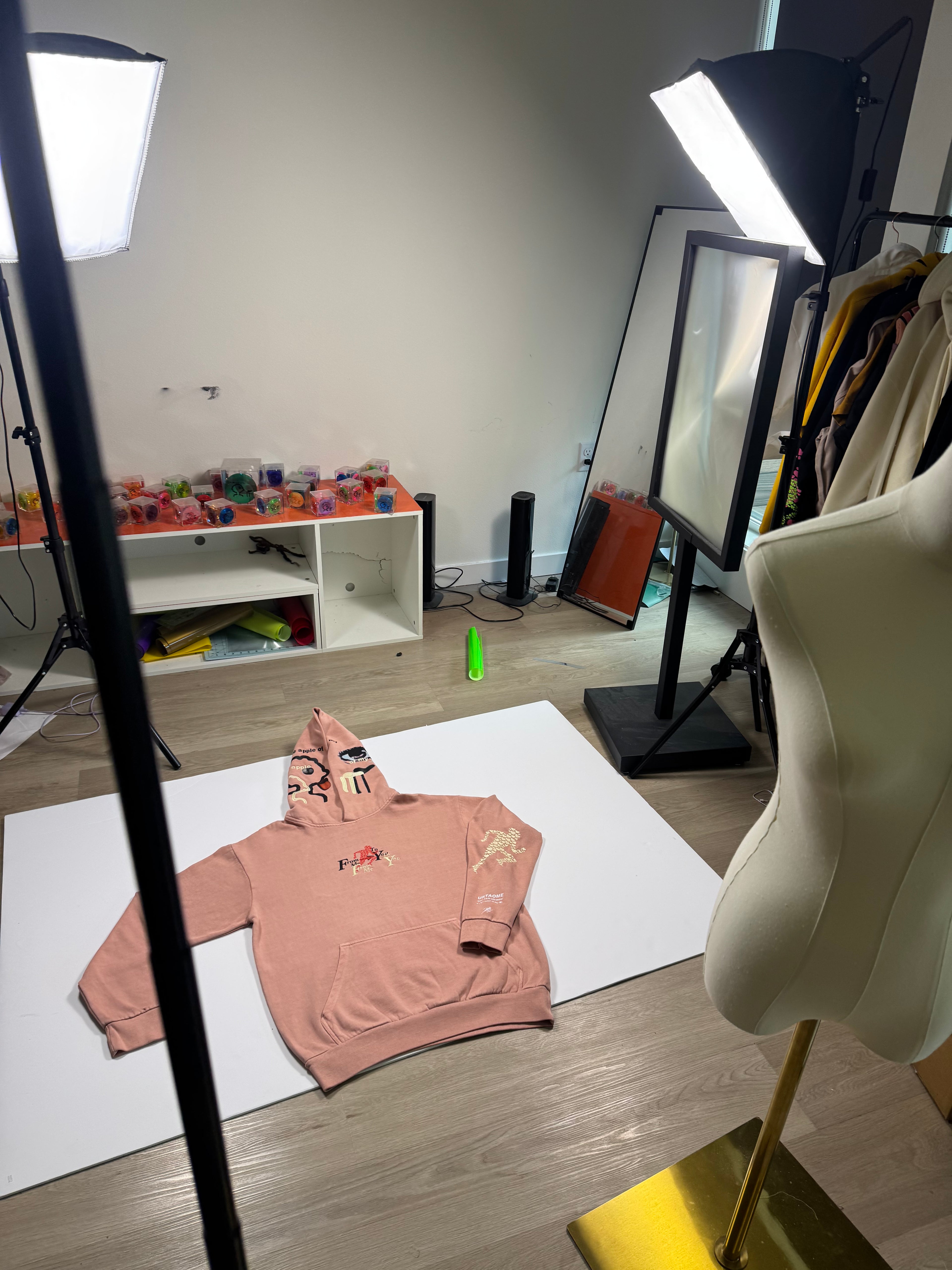 pullover hoodie salmon