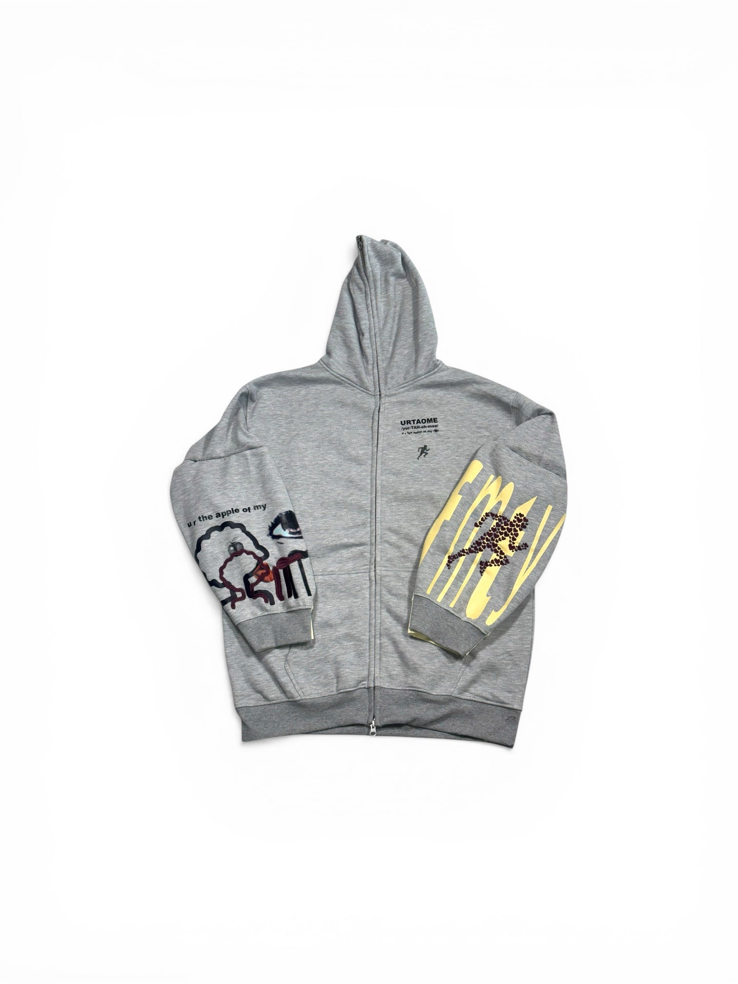 full zip grey