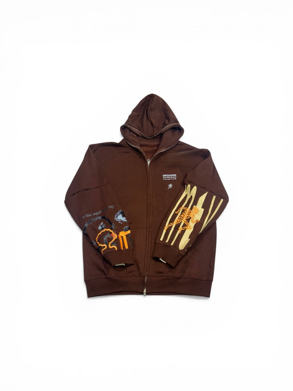 full zip brown